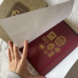 Archer & Olive Red and Gold Journal Never Used NWT